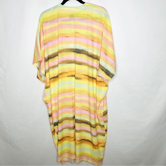 PLUSH Watercolor Sunset Kimono NWT in Large - Picture 4 of 4